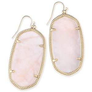 Rose Quartz Kendra Scott Earrings
